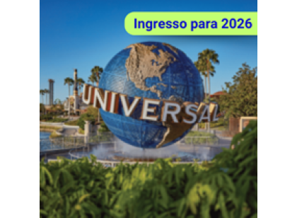Universal 2026 - All Parks Ticket (Com data agendada)